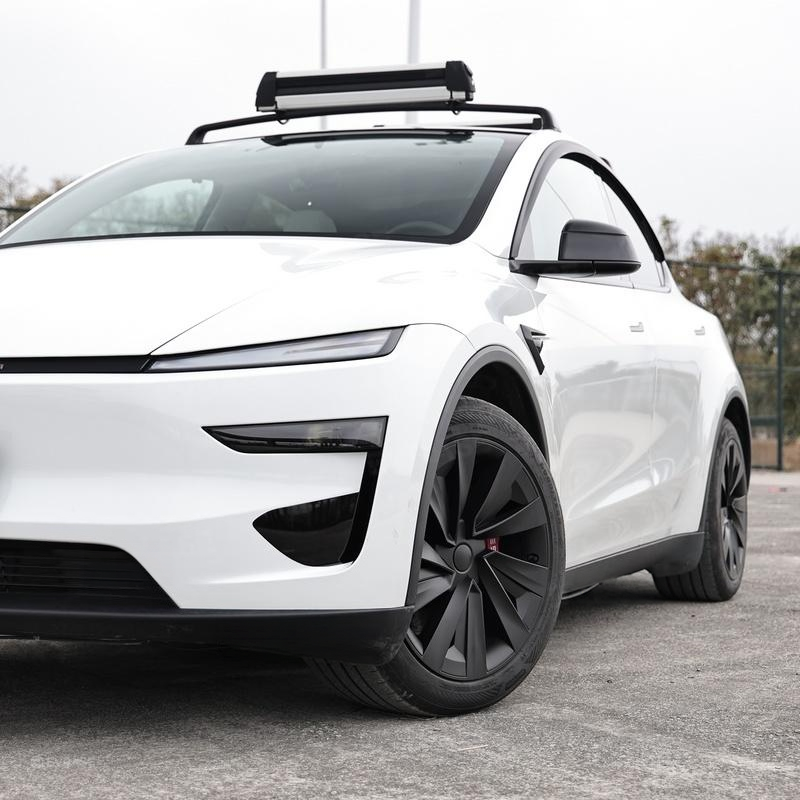 Model Y Juniper 19 Inch Wheel Covers for Tesla Crossflow Wheels Spiral Style Aero Hubcaps 4PCS
