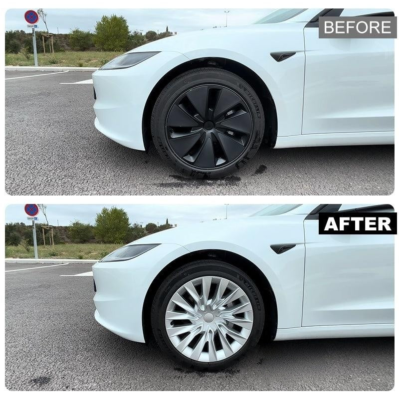 Tessgo 18" Nova Style Dual-Color Wheel Covers for Tesla Model 3 Highland