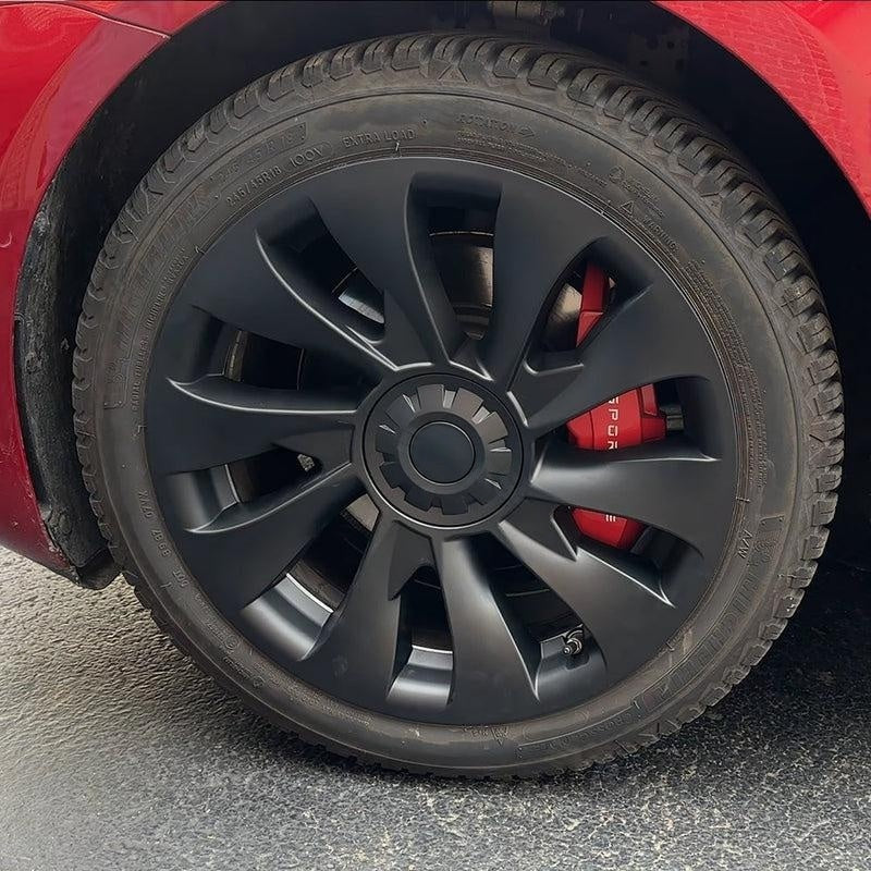 TESSGO Model 3 18 inch Überturbine Wheel Cover For Tesla 3 18inch Aero Wheel Caps Matte 4PCS