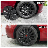 Tessgo Model 3 18inch Überturbine Wheel Cover For Tesla 3 18inch Turbine Wheel Cap Kit 4PCS Matte Black