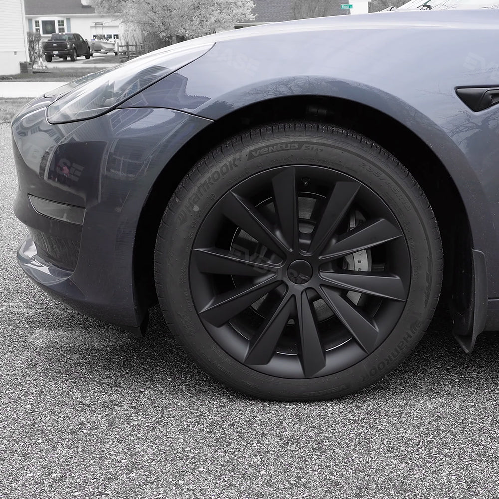 Tessgo Tesla Model 3 Wheel Cover Hubcaps 18 Inch Aero Wheel Covers Replacement 4PCS Matte Black (2017-2023 Year)