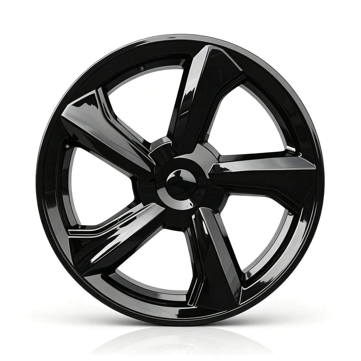 2025+ Tesla Model Y Juniper 19’’ Crossflow Wheel Cover Replacement | OEM-Style Black Rim Protectors