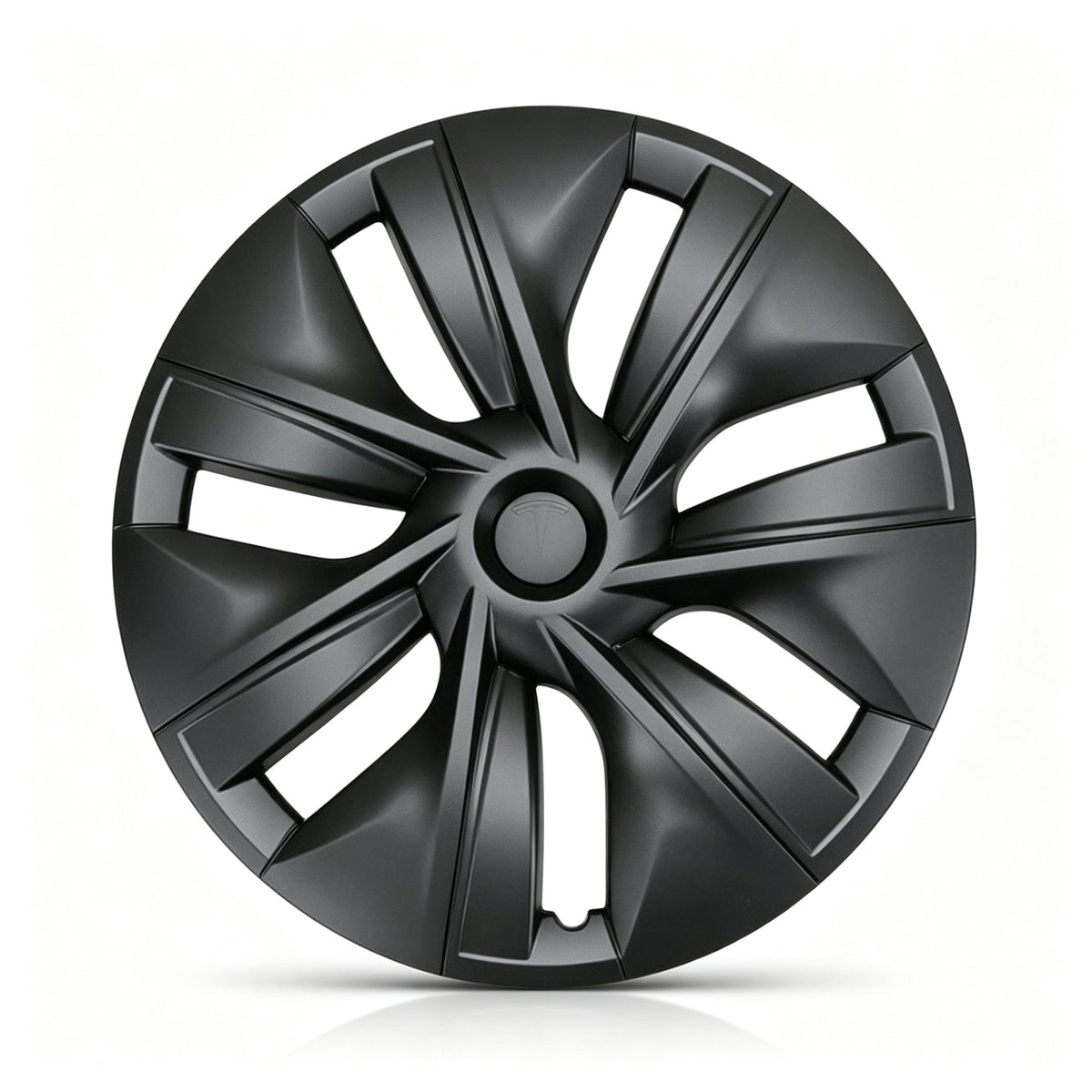Tesla Model Y 19 Inch Gemini Wheel Cover Matte Black Hubcaps (4 Pcs Set) Curb Rash Protection
