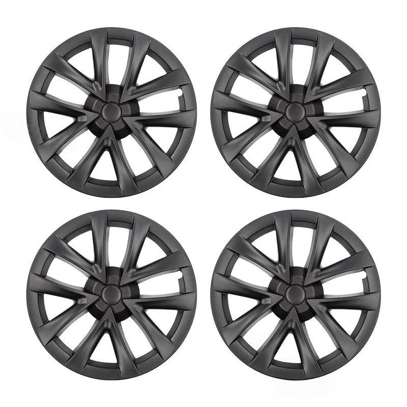 TESSGO Model 3 18 inch Arachnid Wheel Covers Replacement Wheel Cap 2017-2023 Model 3 Matte 4PCS