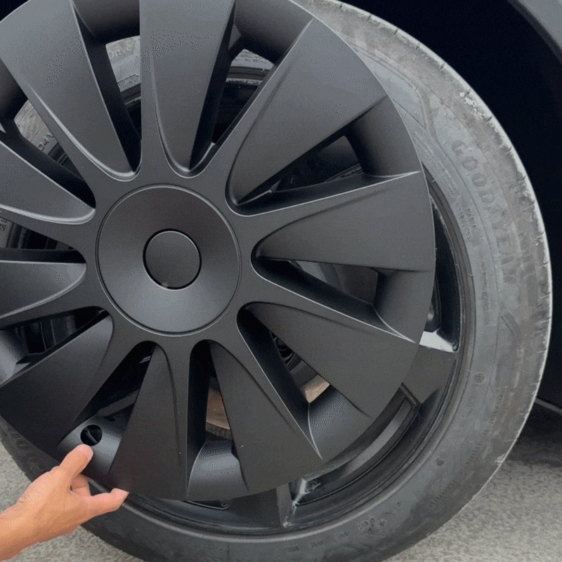 19" Aero Hubcaps Induction Style Wheel Covers for Model Y Juniper
