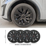 19" Aero Style Wheel Covers for Model Y Juniper Matte Black