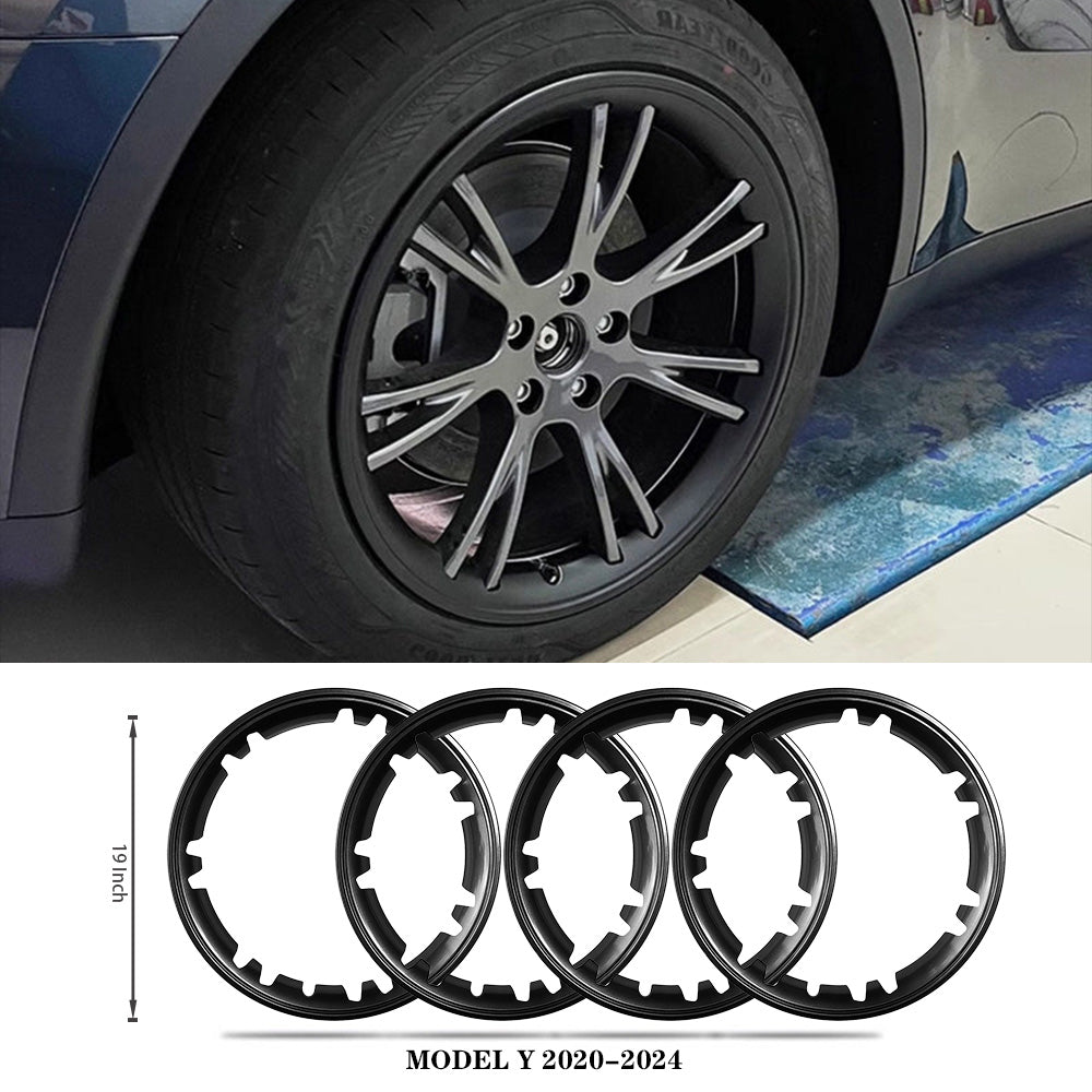 Custom Rim Protector for Tesla Model Y 19'' Gemini Wheels - Stylish & Curb Rash Protection