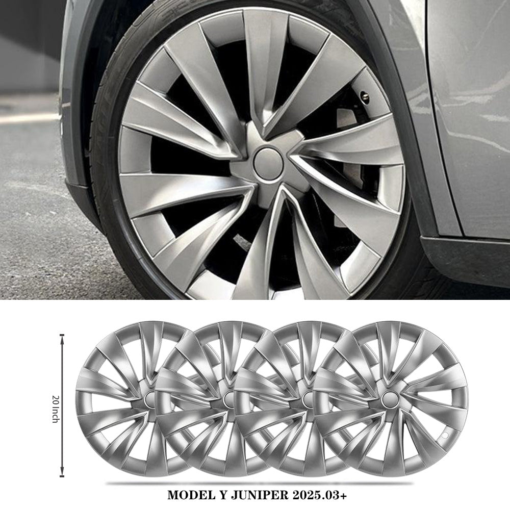 Tessgo Helix 2.0 Style Wheel Hubcaps (Set of 4) for Tesla 2025+ Model Y Juniper 20'' Helix 2.0 Wheels