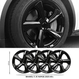 2025+ Tesla Model Y Juniper 19’’ Crossflow Wheel Cover Replacement | OEM-Style Black Rim Protectors