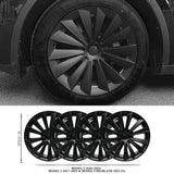 Model 3 Y Hubcaps Wheel Covers Replacement Tesla Wheel Caps Accessories(4 of Set)