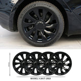 Model 3 Wheel Covers 18inch Model 3 Überturbine For 2017-2023 Tesla 3 18inch Turbine Wheel Cap Kit Matte Black