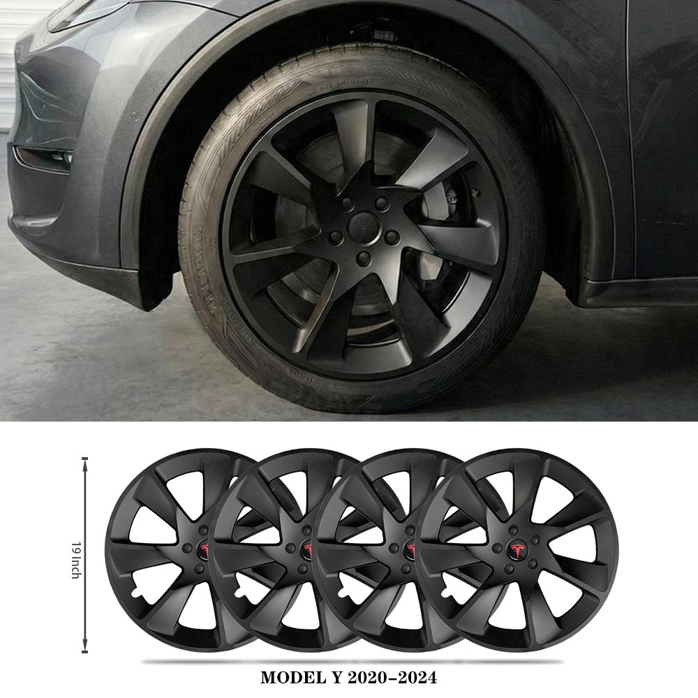 Tessgo 19" Aero Performance Hubcaps Compatible with Tesla Model Y