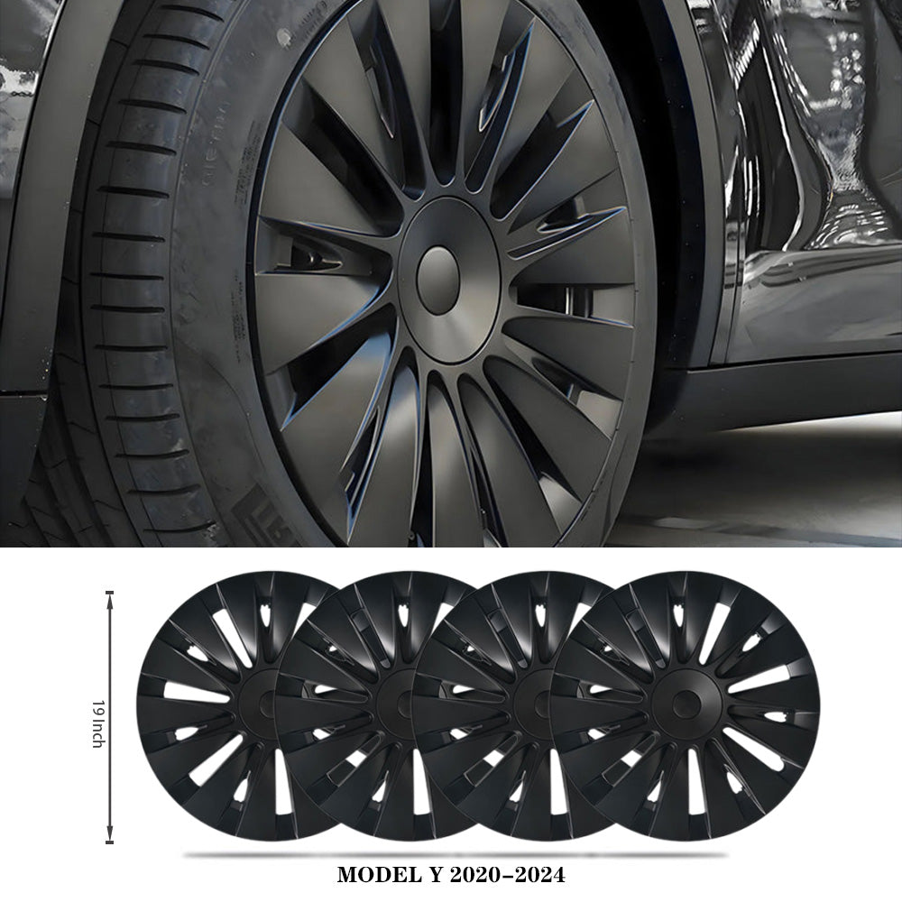 Wheel Covers For Tesla Model Y 19" Gemini Wheels 2020-2024 - Induction Style