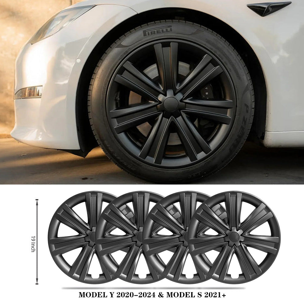Wheel Cover For Tesla Model Y 19'' Gemini Wheels & Model S 19" Tempest Wheels - Arachnid Style