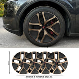 Model Y Juniper 19" Wheel Covers Satin Bronze Hubcaps Inspired By Model Y Performance