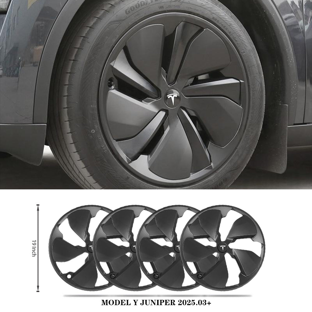 Model Y Juniper Wheel Covers for Tesla 19 Inch Crossflow Wheels OEM Style Hubcaps