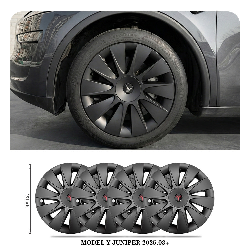 Tessgo 19" Induction Style Hubcaps for New Tesla Model Y (Juniper 2025-2026)