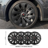 20" Helix Style Wheel Covers for Model Y Juniper Matte Black