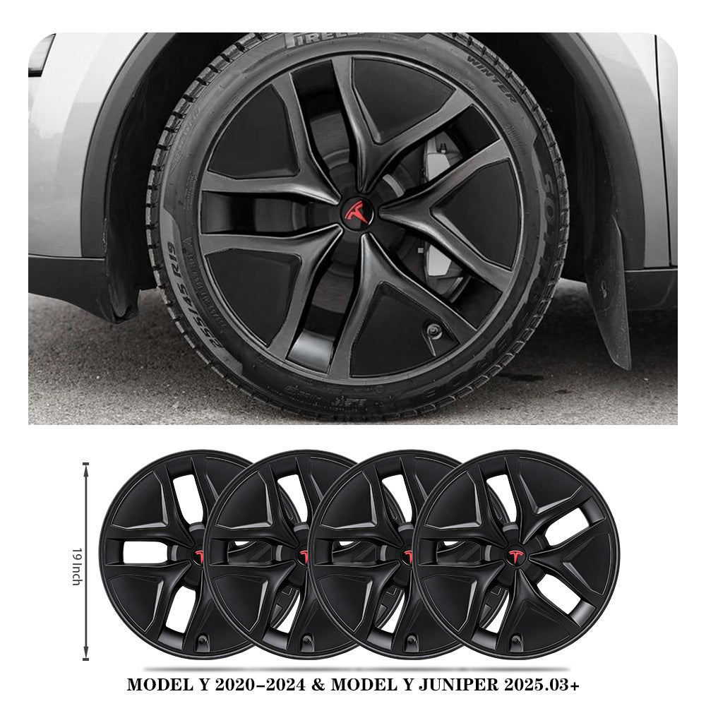 Model Y Juniper Wheel Covers 19 Inch Crossflow Wheels Hubcaps Inspired By Model Y Performance