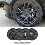 Tessgo Wheel Center Caps for Model 3 Highland 18" Photon Wheels