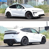 Tessgo 19" Überturbine Style Wheel Covers for Model Y Juniper – Matte Black Hubcaps for Crossflow Wheels, OEM Fit Upgrade