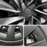Tessgo Helix 2.0 Style Wheel Hubcaps (Set of 4) for Tesla 2025+ Model Y Juniper 20'' Helix 2.0 Wheels