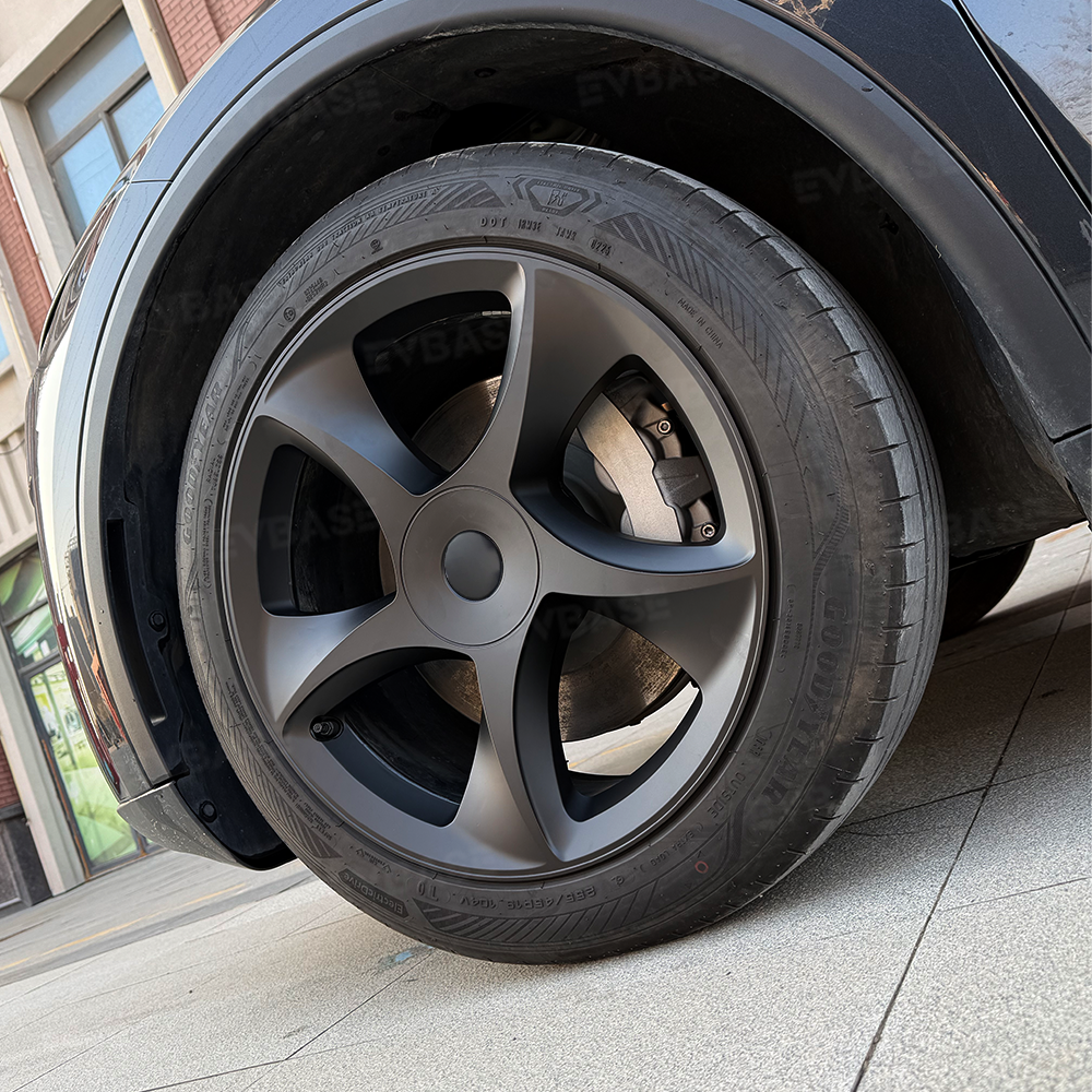 Tessgo 19" Crossflow Style 3D Sculpted Wheel Covers for Tesla Model Y Juniper