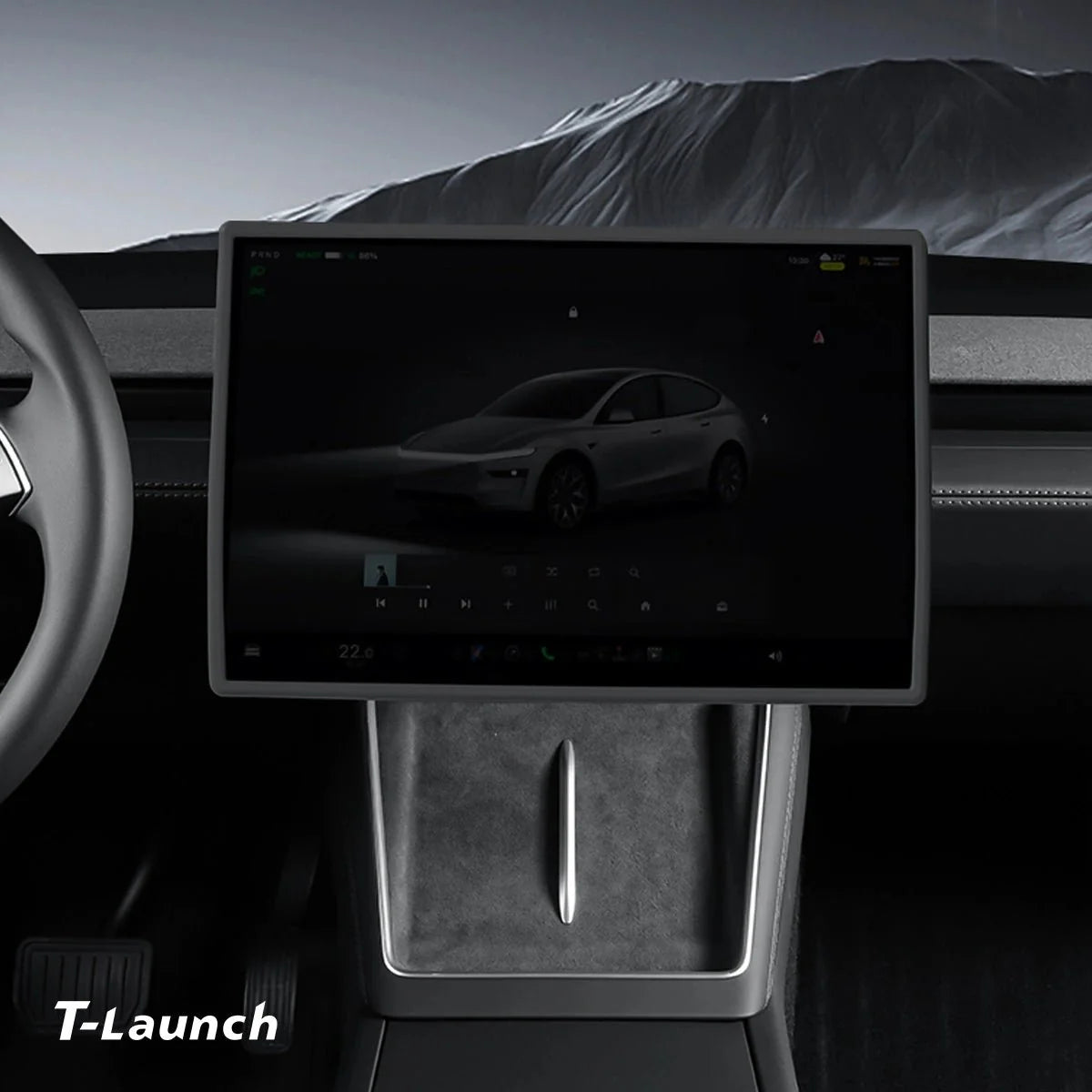 16" Silicone Center Screen Protector Frame for Tesla Model Y L 6-Seater 2026+
