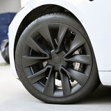 Close-up of 19-inch Nova Wheel Cover for Tesla Model 3 Navo Wheels