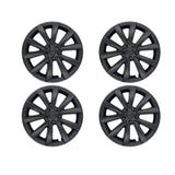 18" Matte Black Aero Style Wheel Covers for Model 3 2017–2023 4PCS