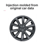 18" Matte Black Aero Style Wheel Covers for Model 3 2017–2023 4PCS