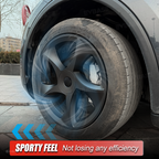 Tessgo 19" Crossflow Style 3D Sculpted Wheel Covers for Tesla Model Y Juniper