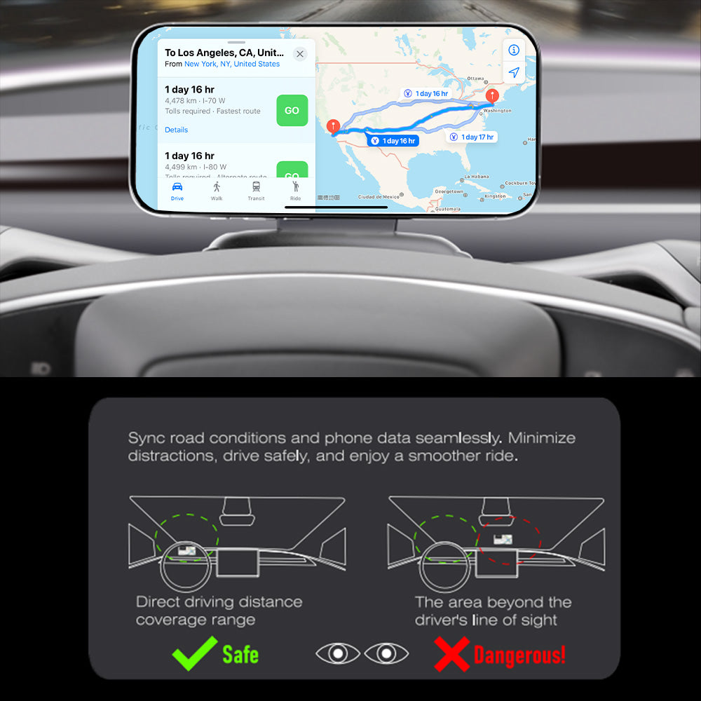 Direct driving distance coverage range more safe