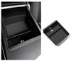 Tesla Model S / X Armrest Center Console Organizer Tray – Dual-Layer Storage with Cable Routing & Noise-Reducing Pad