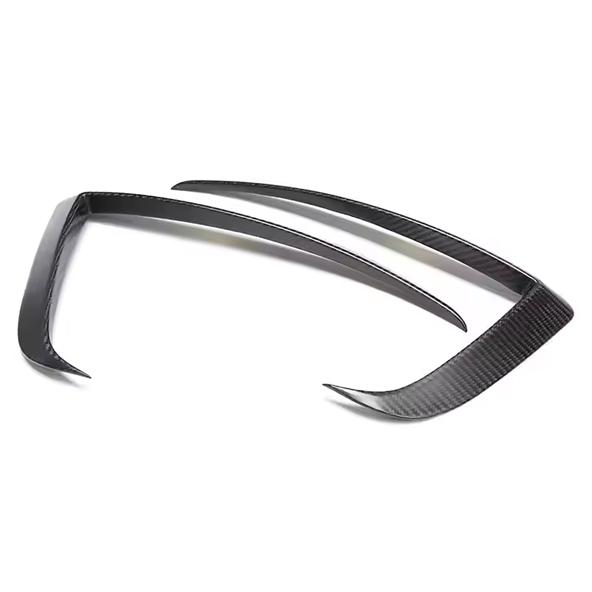 2021-2025 Tesla Model S Real Carbon Fiber Fog Light Trim