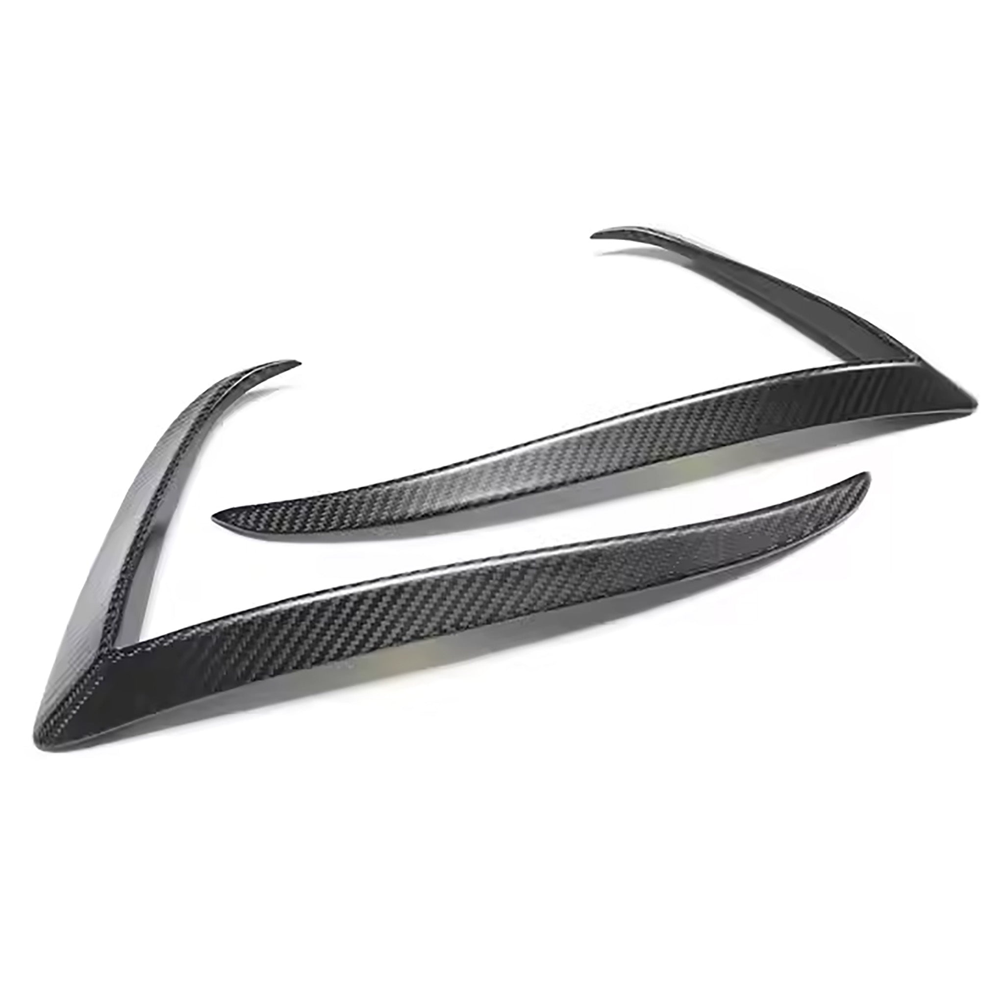 2021-2025 Tesla Model S Real Carbon Fiber Fog Light Trim