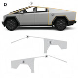 2024 Tesla Cybertruck Pre-cut Gloss Clear PPF Wrap Self-Healing TPU Film
