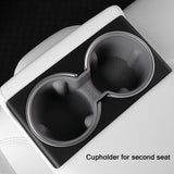 Tesla Model 3/Y Spill-Proof Cup Holder Insert (2024+ Highland & 2025.03+ Juniper) | Secure Silicone Design