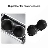 Tesla Model 3/Y Spill-Proof Cup Holder Insert (2024+ Highland & 2025.03+ Juniper) | Secure Silicone Design