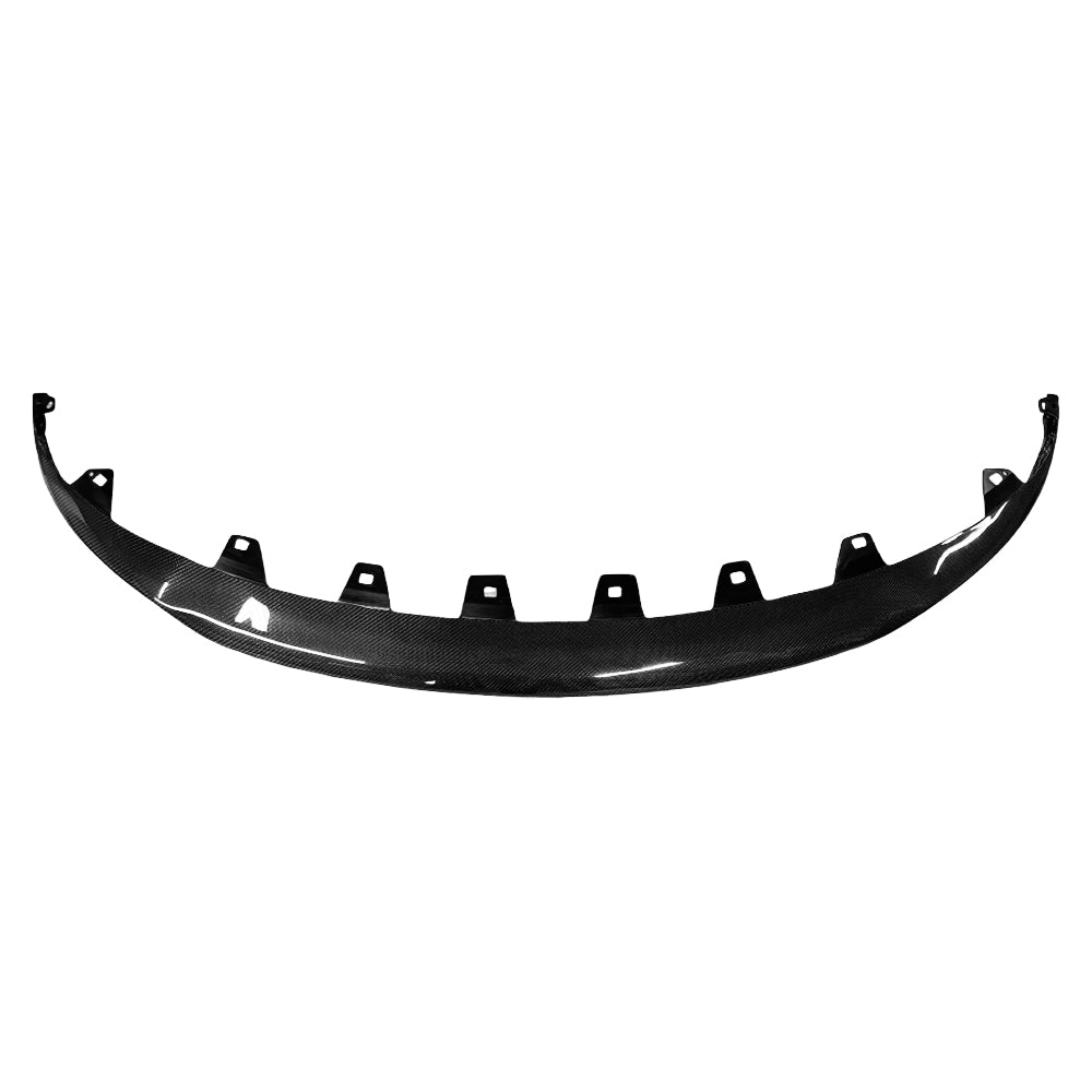 Glossy of Tesla Model 3 Highland Performance Carbon Fiber Front Lip - white background