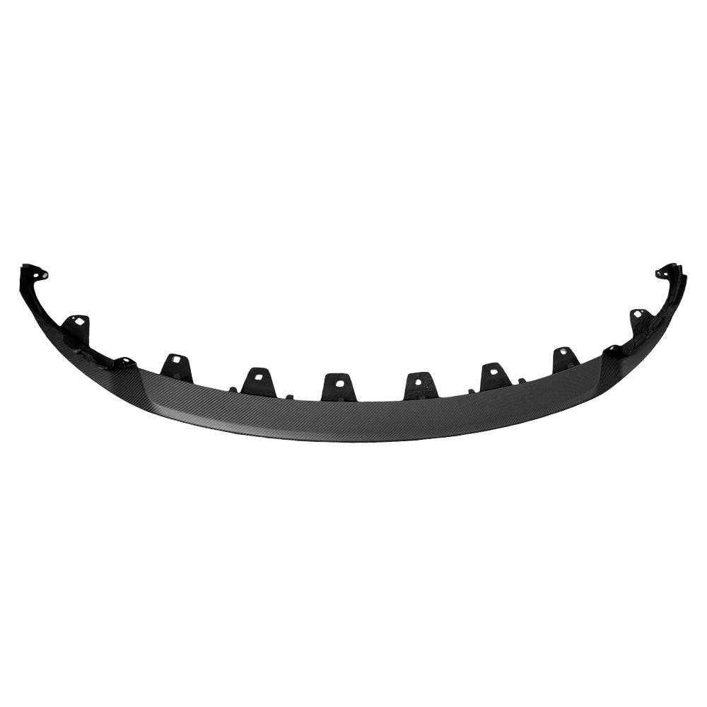 Matte of Tesla Model 3 Highland Performance Carbon Fiber Front Lip- white background