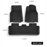 2025+ Tesla Model Y Juniper Right-Hand Drive Custom-Fit TPE All-Weather Floor Mats with Detachable Carpet – Eco-Friendly & OEM Precision