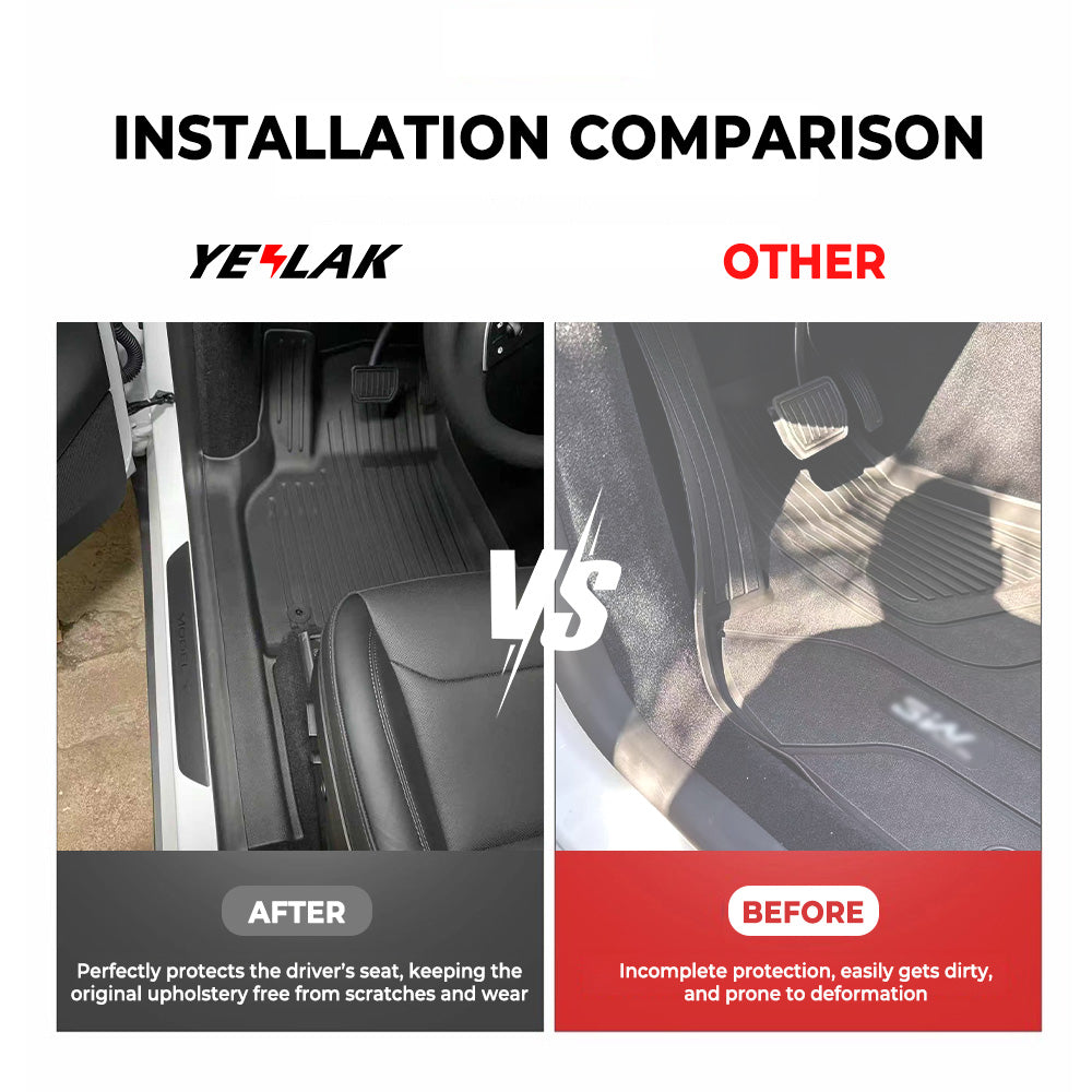 Teego vs other: 2025+Model Y Juniper Floor Mats Full Coverage