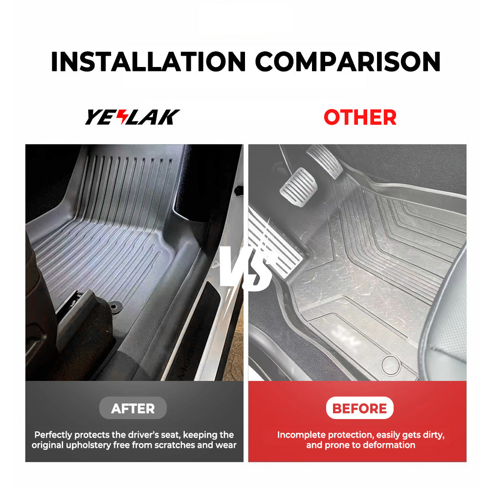 Teego vs other: 2025+Model Y Juniper Floor Mats Full Coverage