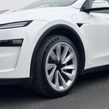 1 Pcs - 2025+ Tesla Model Y 20-Inch Helix Wheel Protectors | Premium ABS Curb Rash Guards | Easy Snap-On Installation