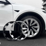 2025+ Tesla Model Y 20-Inch Helix Wheel Protectors | Premium ABS Curb Rash Guards | Easy Snap-On Installation