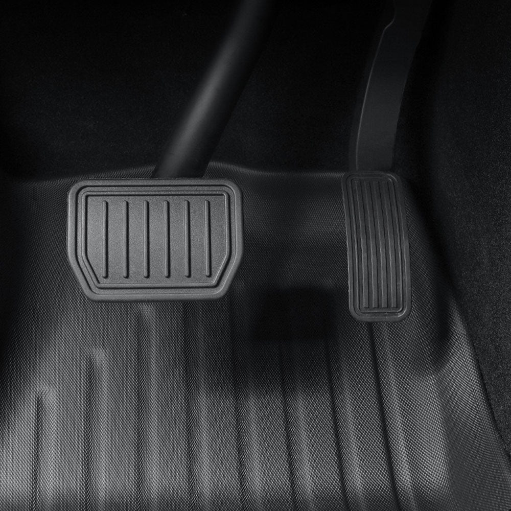 Pedal position detail of Tesla Model Y Juniper All-Weather & Full Coverage Protection Floor Mats