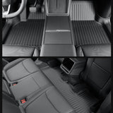 All-Weather Floor Mats - Custom Fit Full Coverage Protection installed on Tesla Model Y Juniper