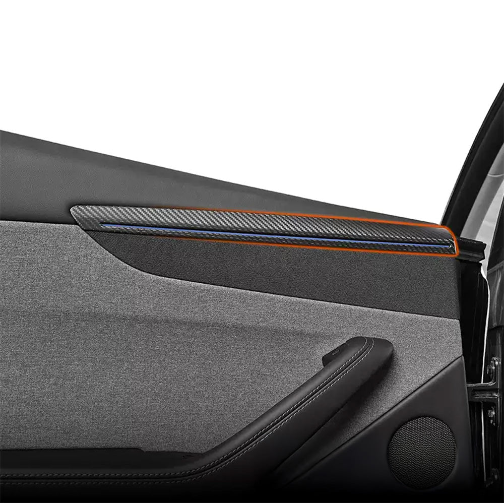 Tesla Model Y Juniper Carbon Fiber Door Trim Covers