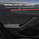 Tessgo Premium Alcantara Door Armrest Cover for Tesla Model Y Juniper 2026+